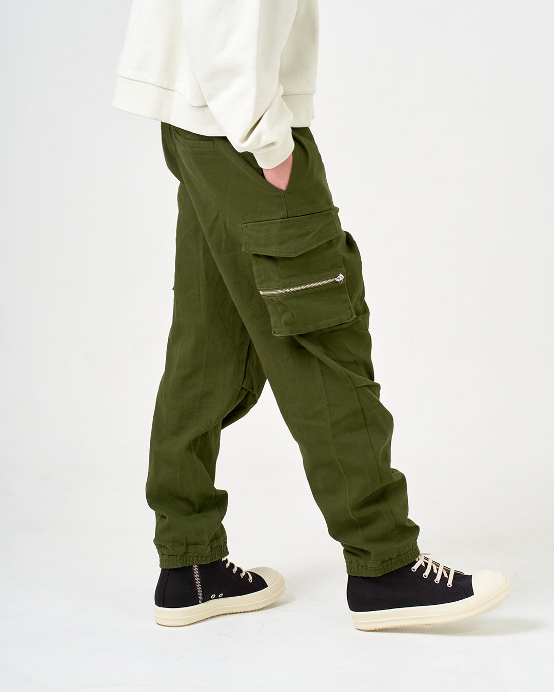 ZIP CARGOPANTS/ジップカーゴパンツ/KHAKI