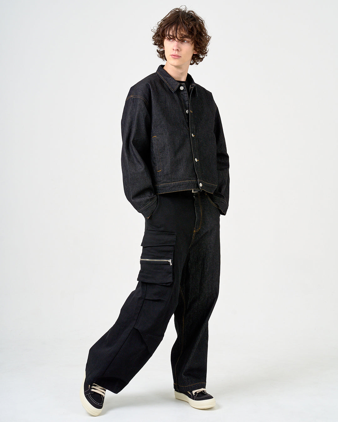 DENIM JACKET/デニムジャケット/BLACK