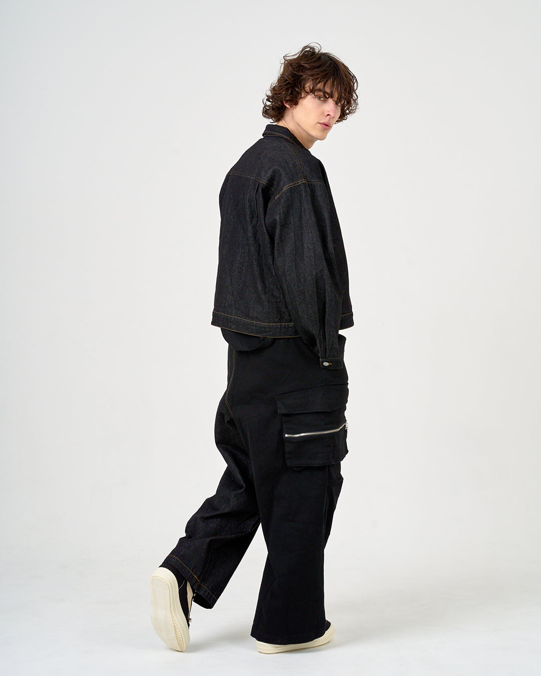 DENIM JACKET/デニムジャケット/BLACK