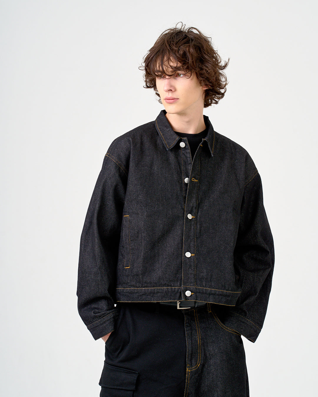 DENIM JACKET/デニムジャケット/BLACK
