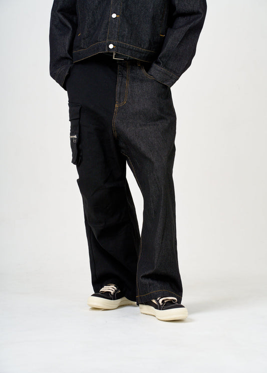 COMBINATION PANTS/コンビネーションパンツ/BLACK