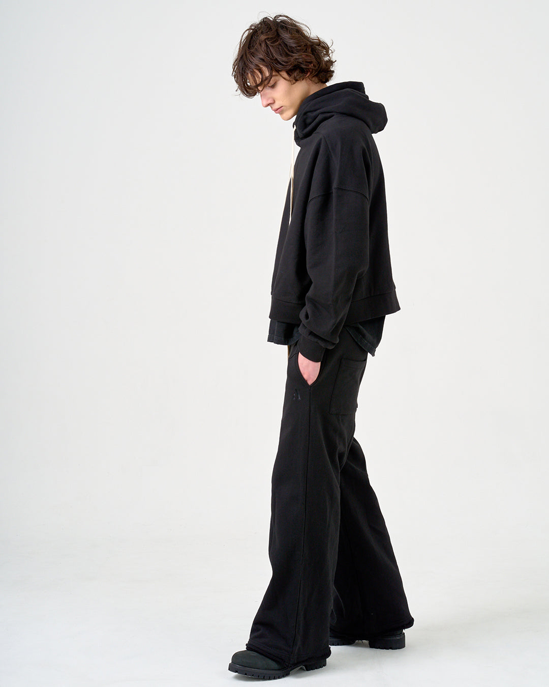 PULLOVER PK/プルオーバーパーカー/BLACK