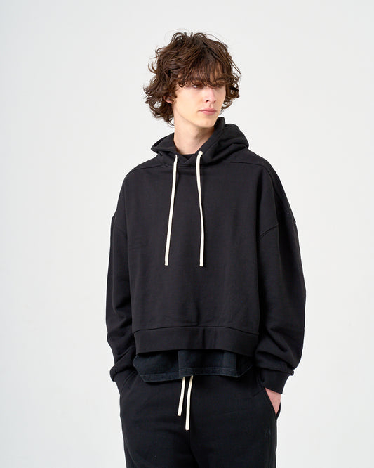 PULLOVER PK/プルオーバーパーカー/BLACK