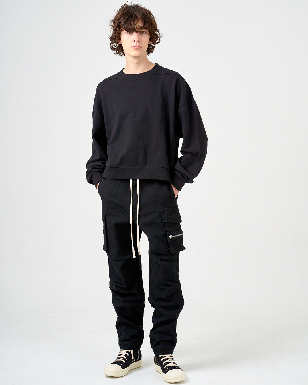 ZIP CARGOPANTS/ジップカーゴパンツ/BLACK